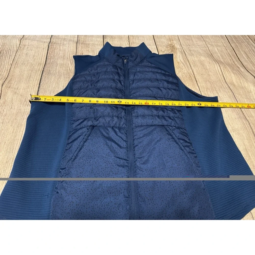 Tek Gear Quilted Teal Blue Sleeveless Vest Fall with Pockets EXCELLENT 4X Tub31